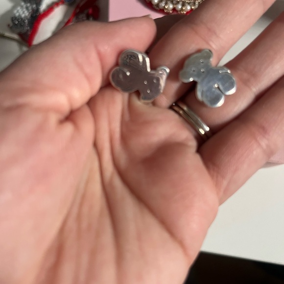 TOUS SILVER SWEET DOLLS BEAR CUFFLINKS - Picture 3 of 6